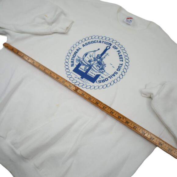 Vintage National Association of Fleet Tug Sailors Graphic Sweatshirt - Picture 8 of 10